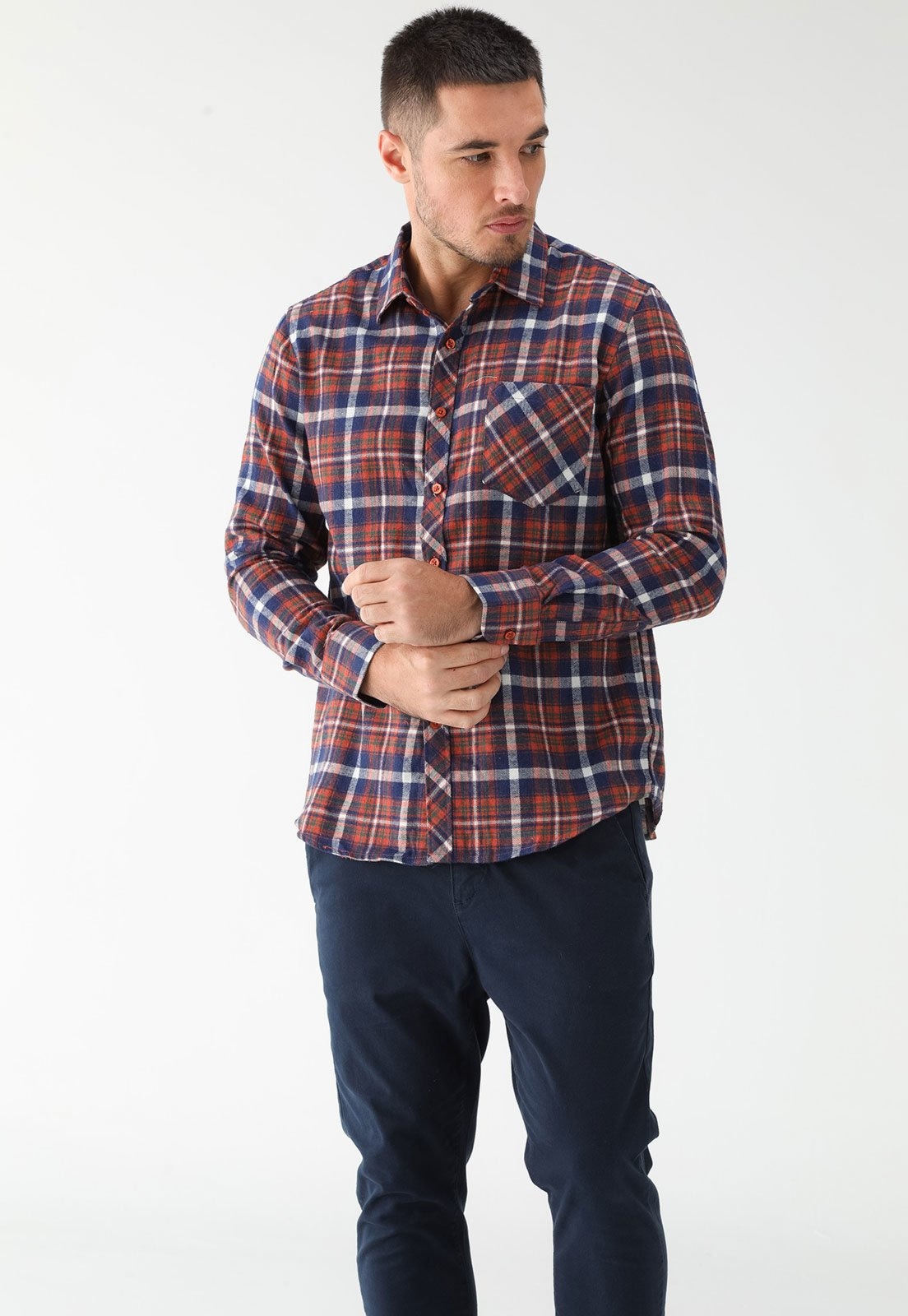 Imagem principal Camisa Broken Rules Reta Xadrez Vermelha Broken Rules vermelho