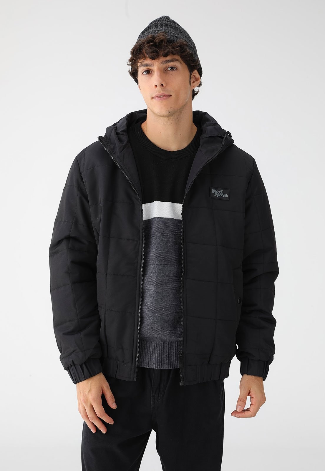 Imagem principal Jaqueta Red Nose com Capuz Preta Red Nose preto red