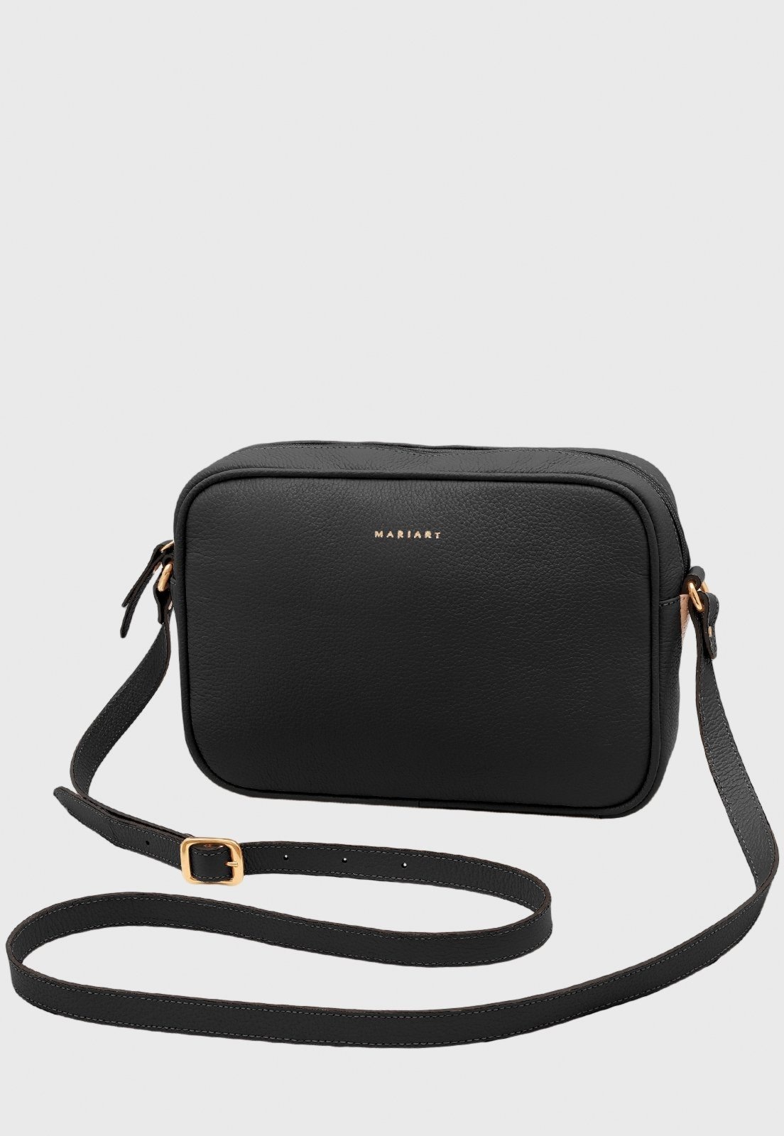 Imagem principal Bolsa Transversal Couro Mariart Maxi Jeri Preta Mariart preto