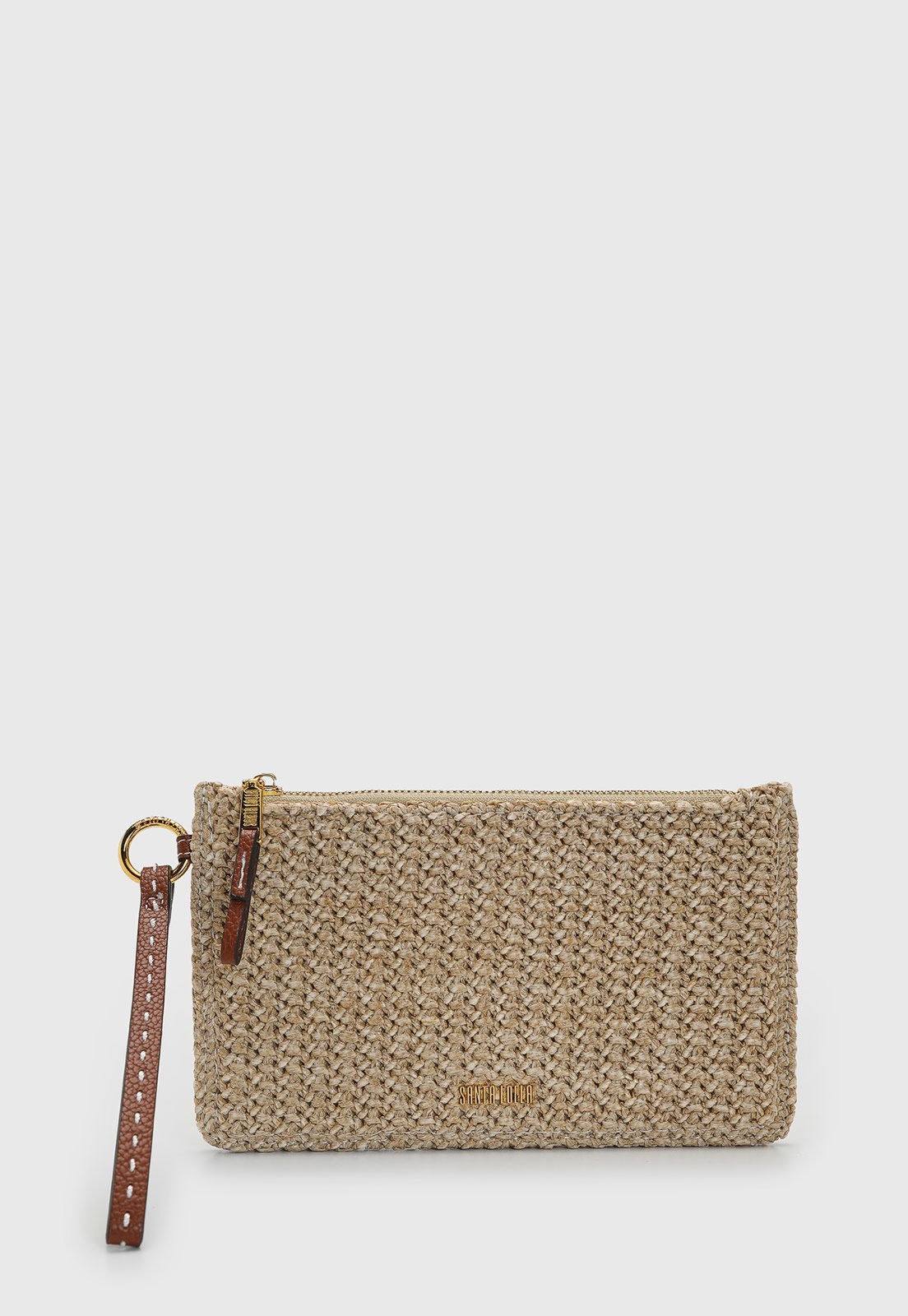 Imagem principal Bolsa Feminina Santa Lolla Textura Trançada Santa Lolla bege