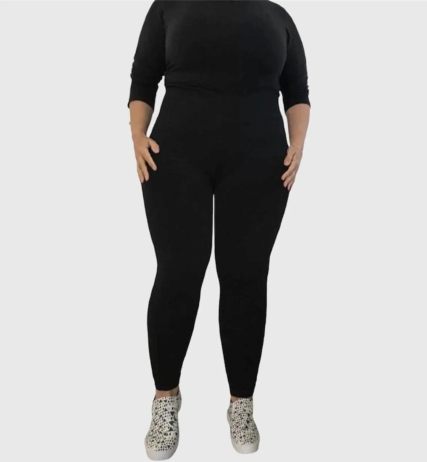 Imagem principal Calça Leggings D Bell Outlet Fashion Plus Size Cós Alto D BELL OUTLET FASHION preto