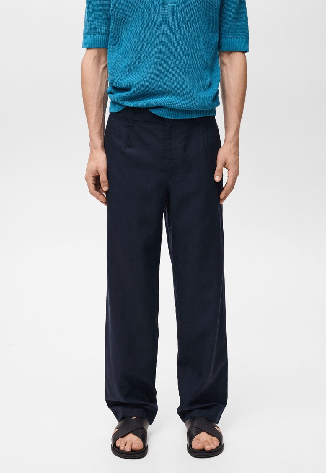 Imagem principal Calça Mango Reta David Azul-Marinho Mango azul marinho