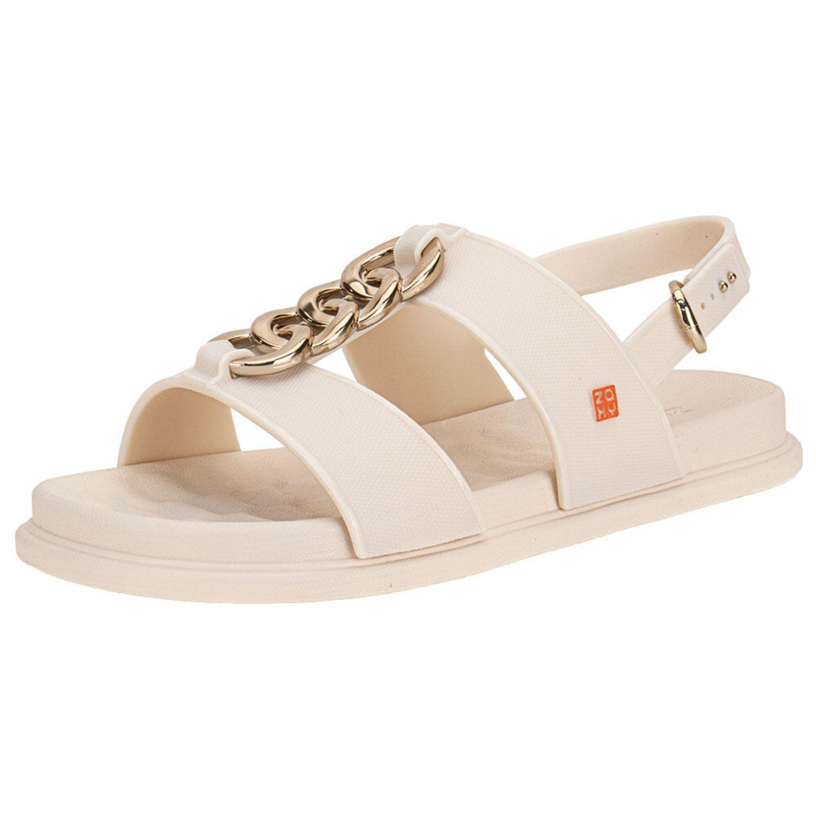 Imagem principal Sandália Feminina Flat Glam Zaxy 19222 3299222 Zaxy bege