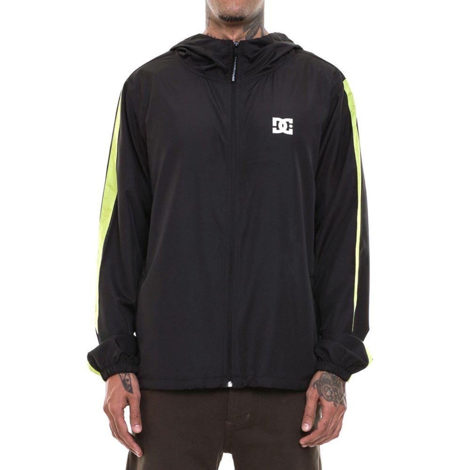Imagem principal Jaqueta DC Shoes Hood Stripe Masculina PretoAmarelo DC Shoes preto