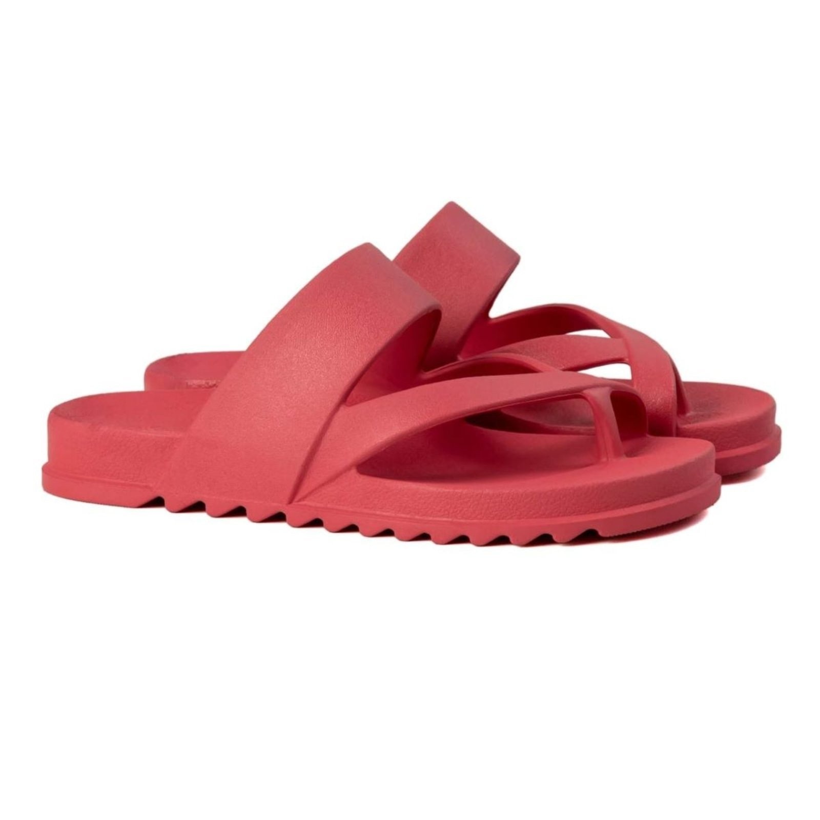 Imagem principal Chinelo Feminino Casual Anna Andrade Sandália Flat Rasteira De Dedo Leve Tendência Anna Andrade rosa