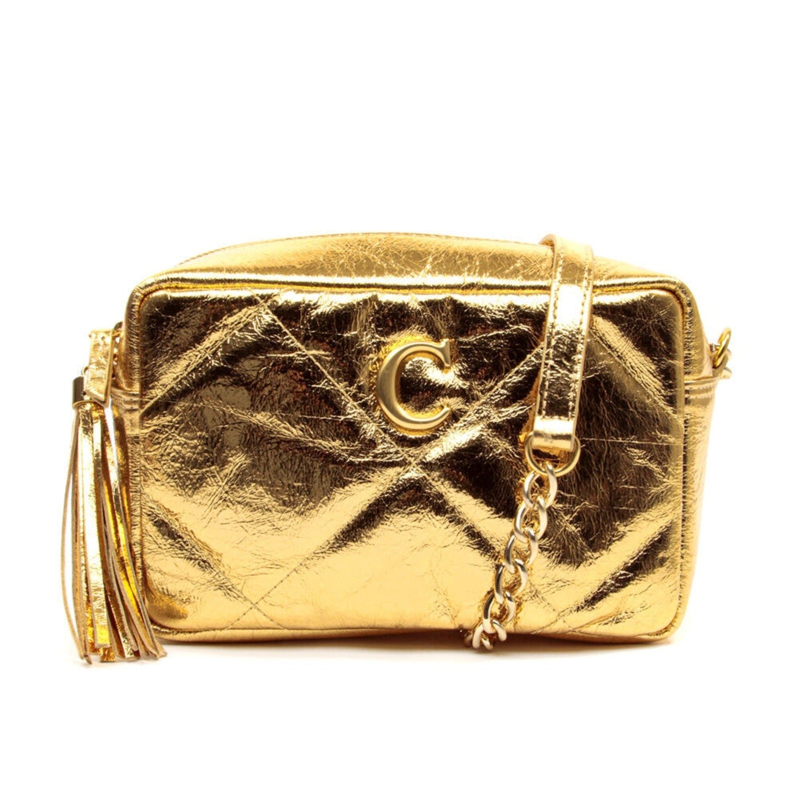 Imagem principal Bolsa Adelle Couro Ouro Cecconello C2949-6 Cecconello dourado