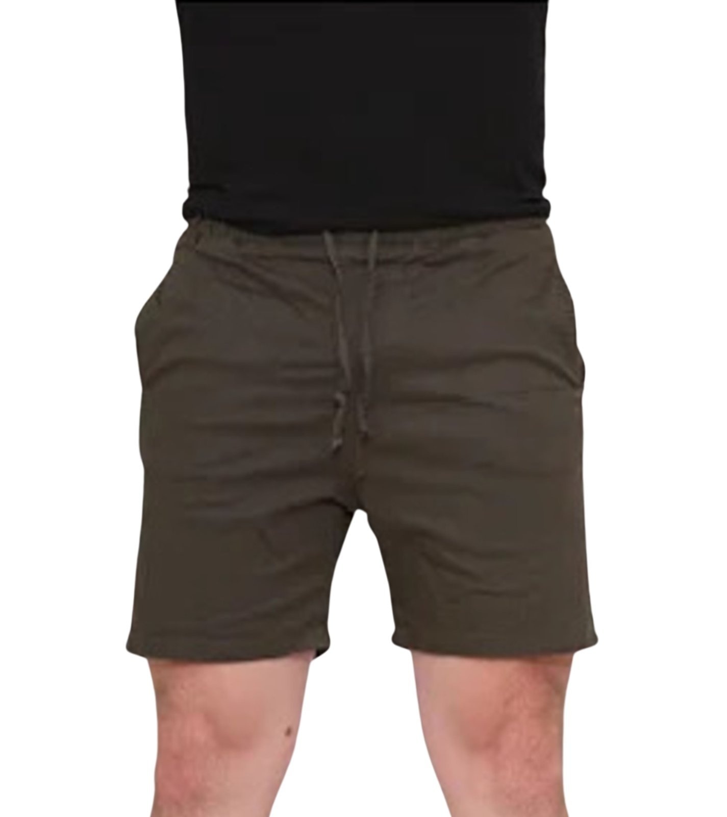 Imagem principal Bermuda Masculina Com Elástico na Cintura Sarja Jeans Loka verde/verde militar verde