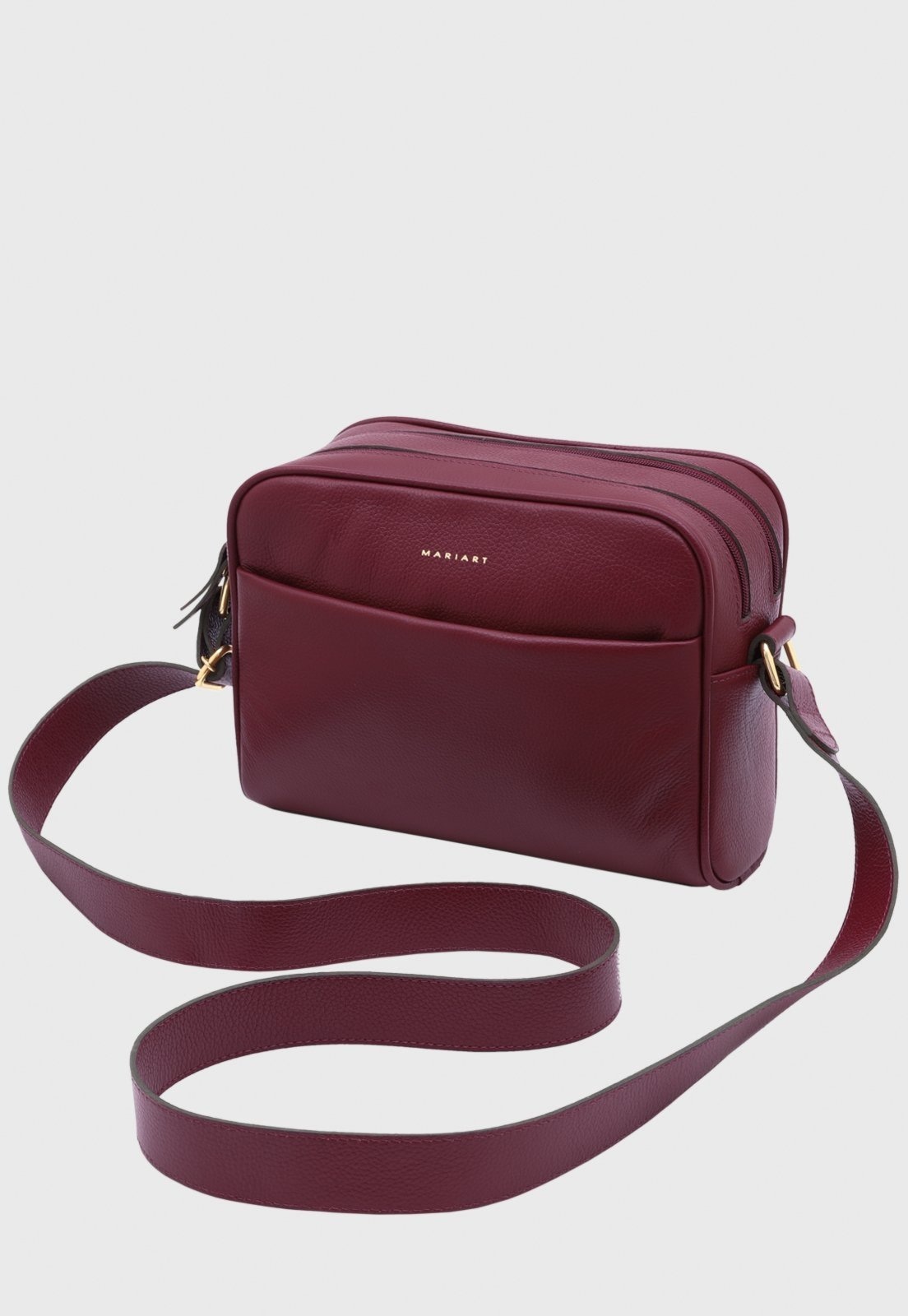 Imagem principal Bolsa Transversal de Couro Mariart Pupunha Rubi Mariart vinho