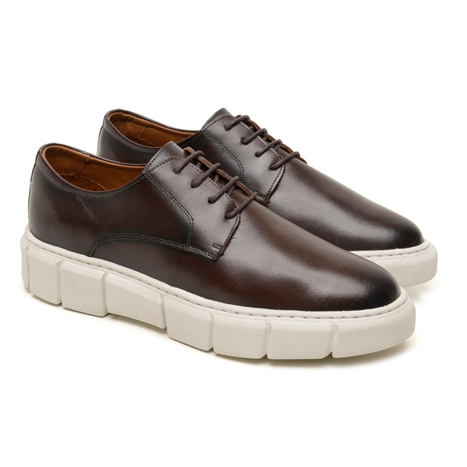 Imagem principal Sapato Masculino Sapatenis Casual Couro Legítimo Rute Paula café