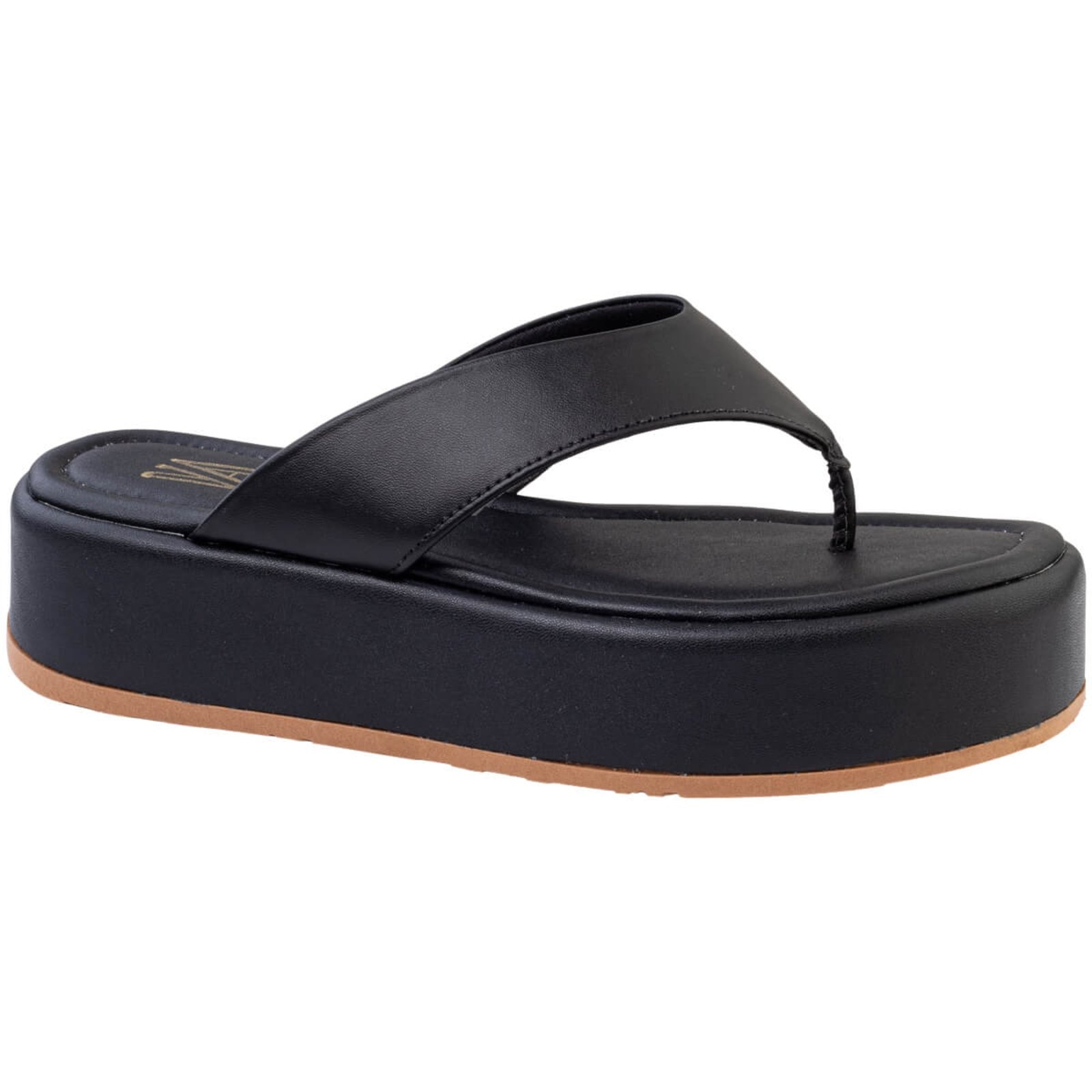 Imagem principal Tamanco Feminino Flatform Plataforma De Dedo Confortável Dia A Dia Via Angel 8401 VIA ANGEL preto