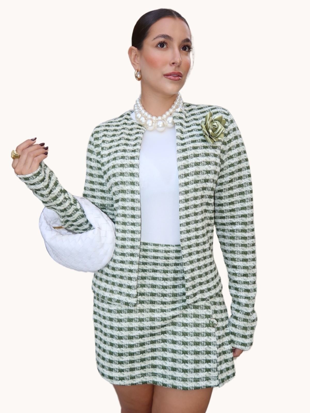 Imagem principal SHORT SAIA FEMININO XADREZ Art Livre verde