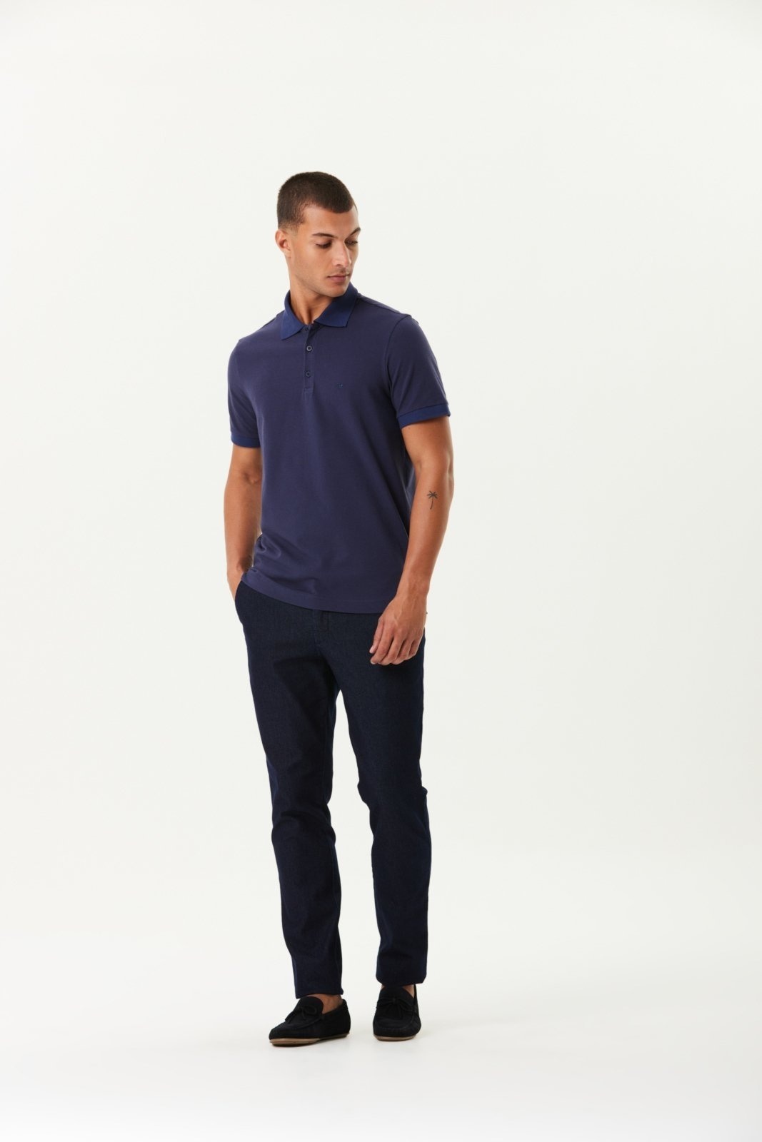 Imagem principal Calça Jeans Traymon Slim Moovexx Marinho Traymon azul marinho