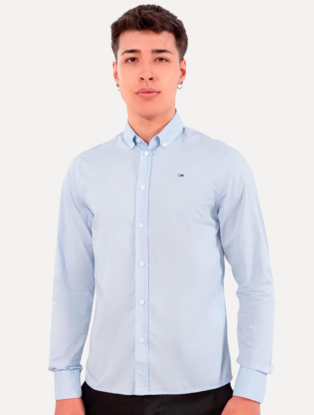 Imagem principal Camisa Tommy Jeans Masculina Slim Original Claro Tommy Jeans azul
