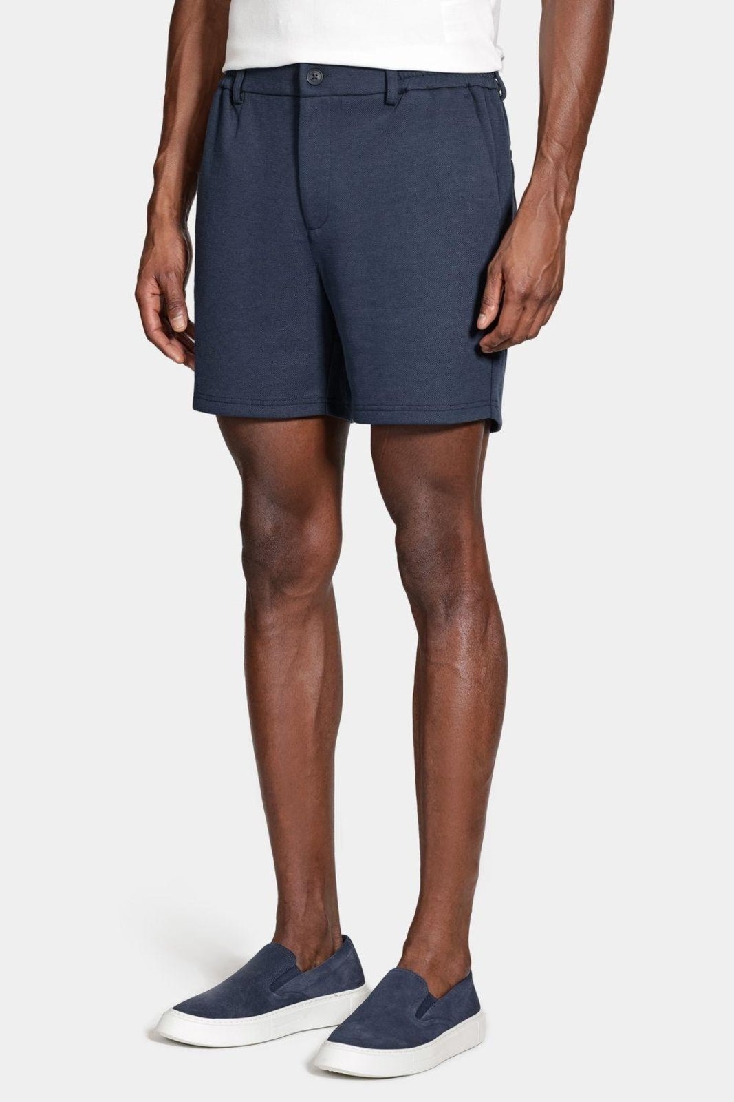 Imagem principal Bermuda Aramis Chino Comfort Knit Textura Marinho Aramis azul marinho