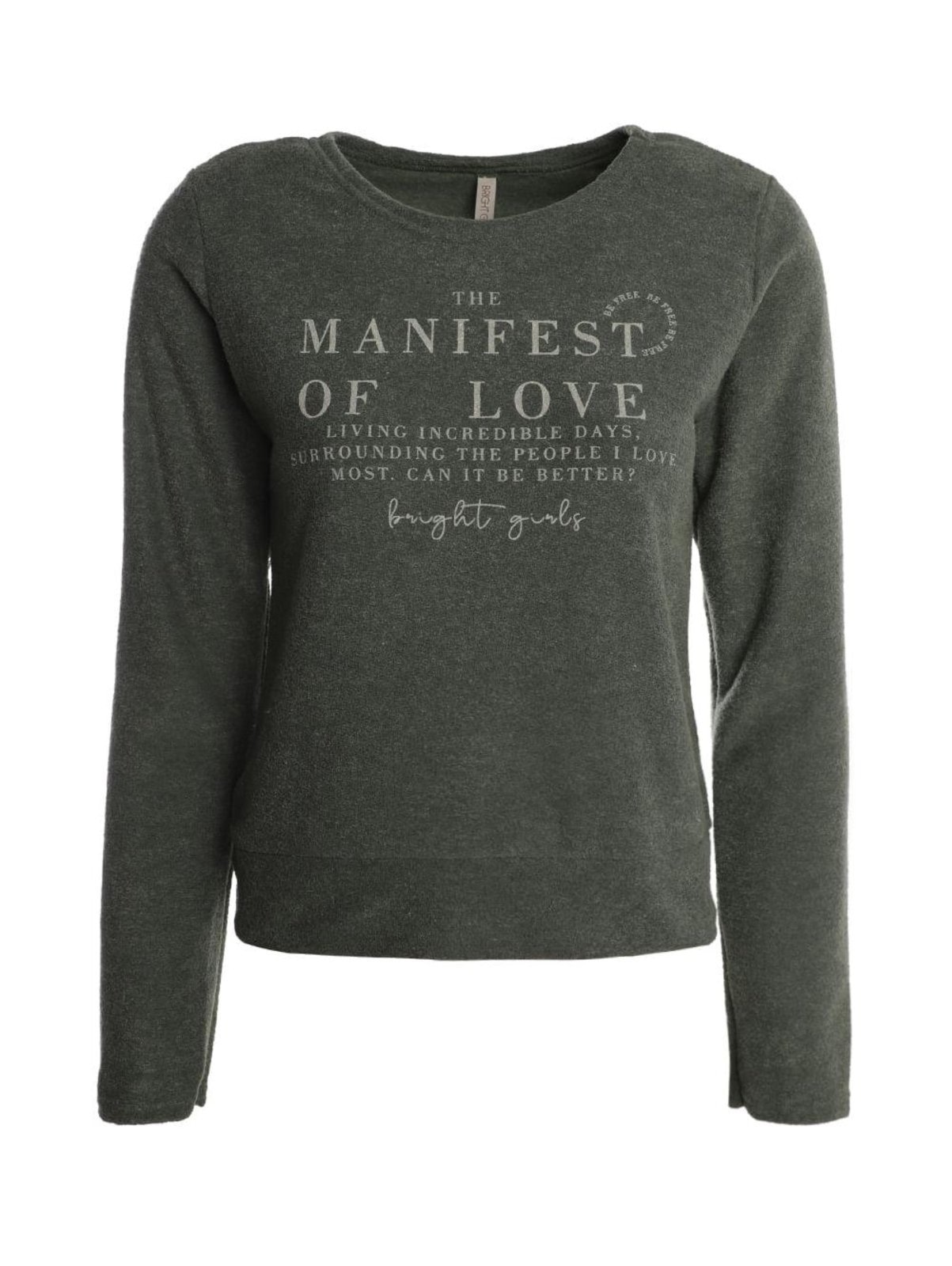 Imagem principal Blusão Bouclê Felpado Feminino Bright Girl'S verde