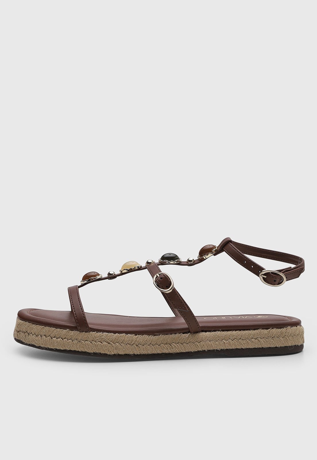 Imagem principal Rasteira Feminina VIA UNO Esferas Decorativas VIA UNO marrom