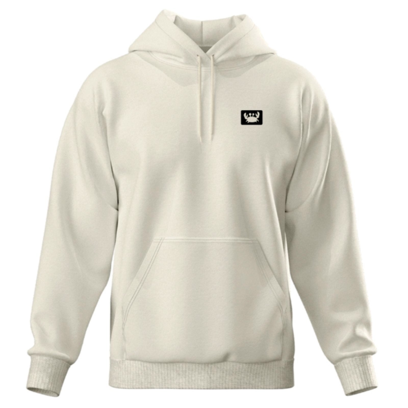 Imagem principal Moletom Relaxado Masculino Canguru Modelo Siri 2 Confortável Off White Relaxado branco white