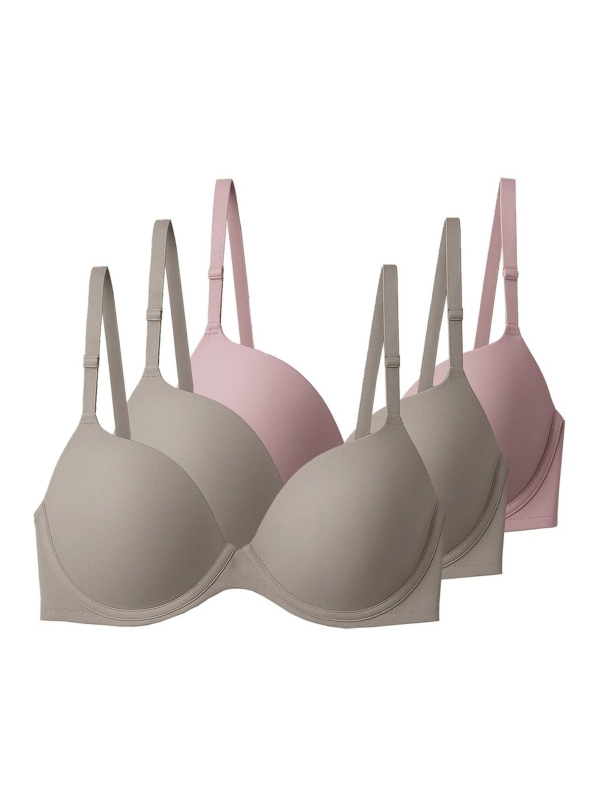 Imagem principal Kit com 3 Sutiãs com Aro e Bojo Push Up Liz 51690 Taça B Liz bege