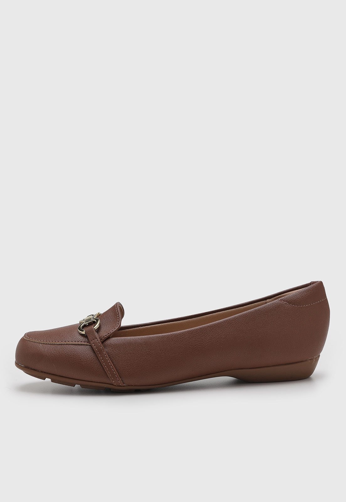 Imagem principal Mocassim Feminino Modare Slip On detalhe metalizado MODARE marrom