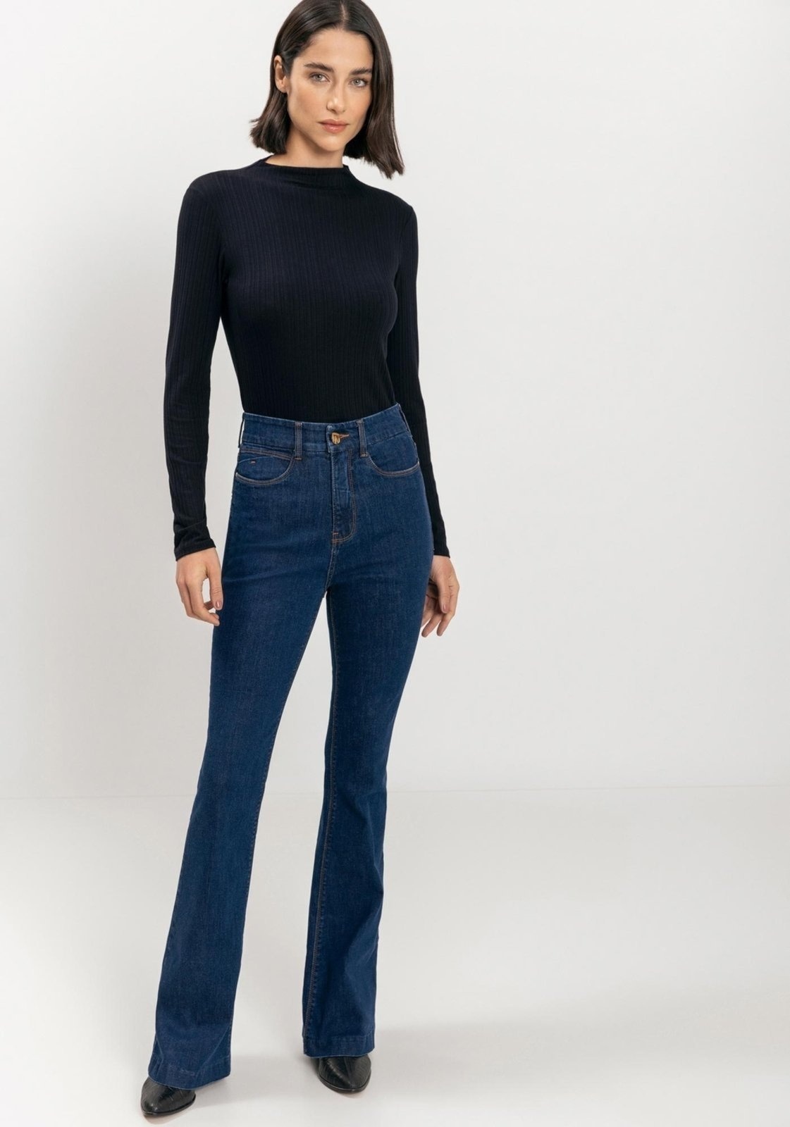 Imagem principal Calça Jeans Boot Cut Contour Com Cintura Alta Lez a Lez azul