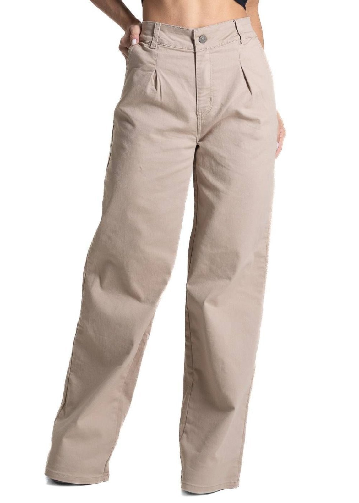 Imagem principal Calça Sarja Sawary Wide Leg - 281825 Sawary bege