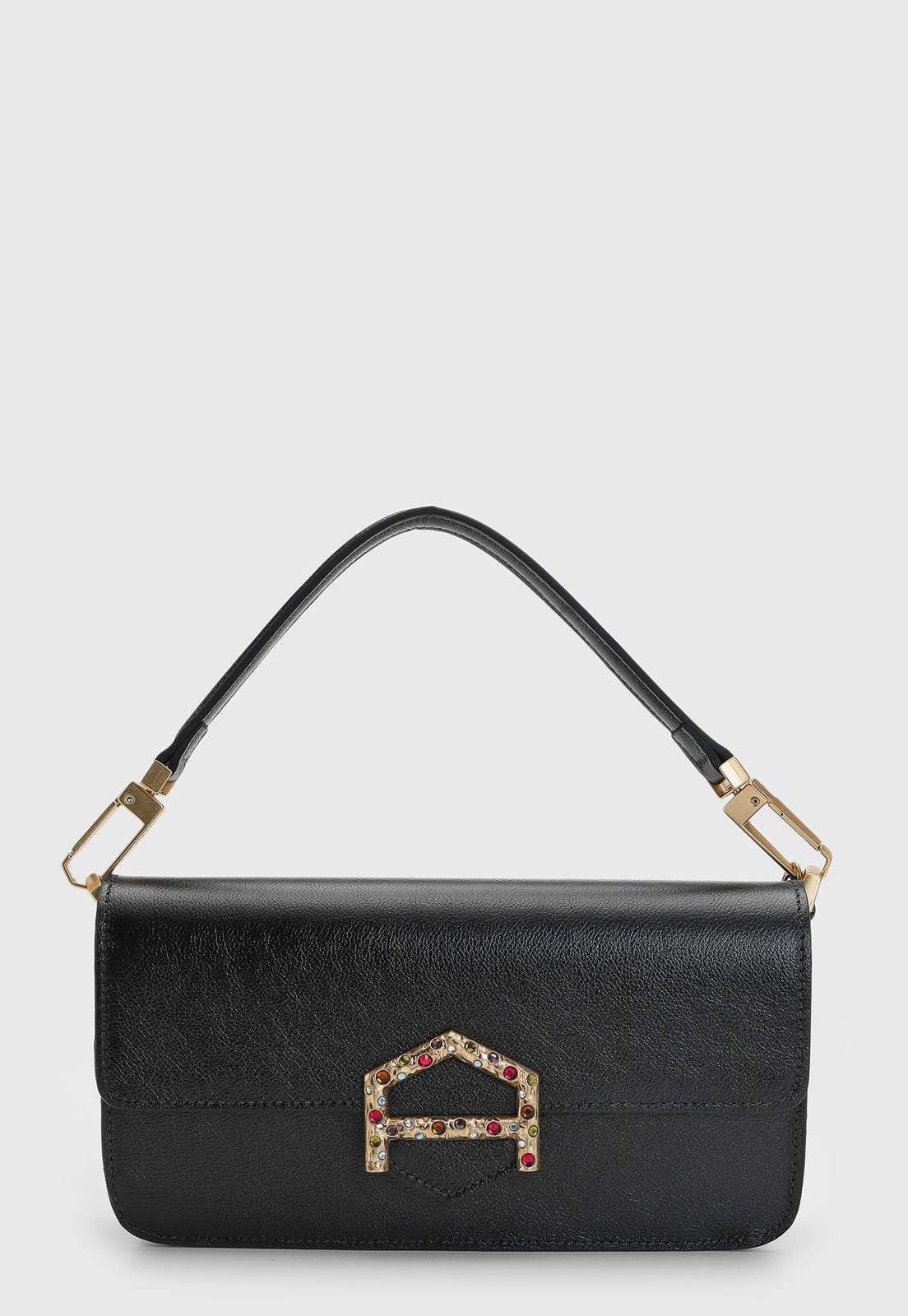 Imagem principal Bolsa Feminina Arezzo Média Fecho Pedrarias Preta Arezzo preto