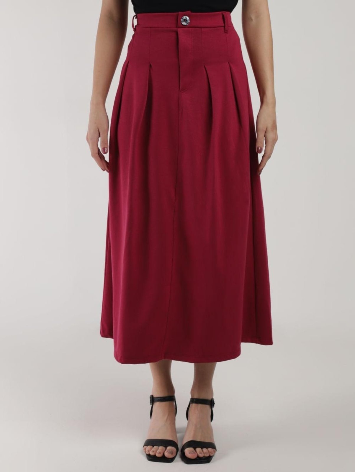 Imagem principal Saia Midi Autentique Feminina BORDO Autentique vermelho