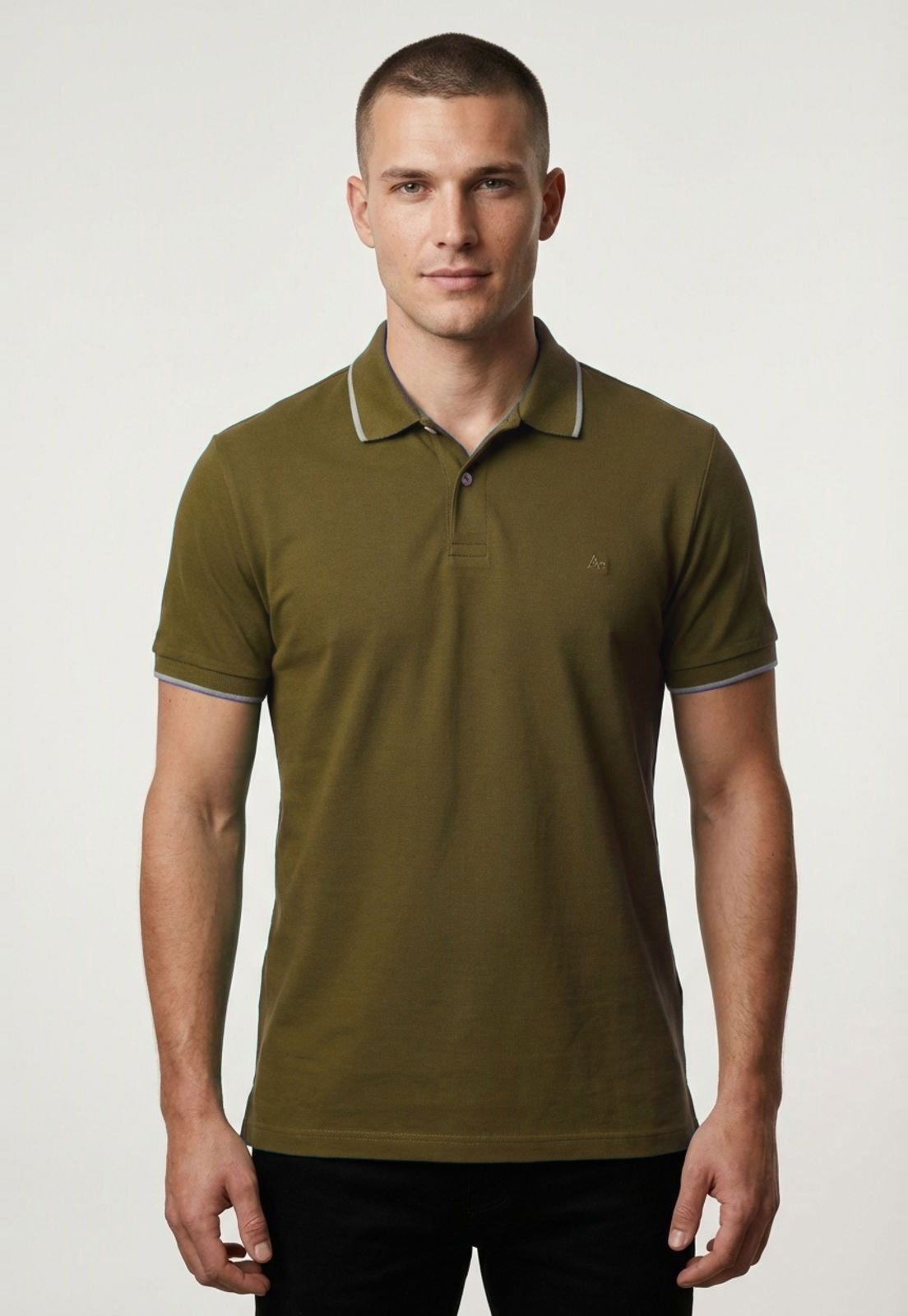 Imagem principal Polo Masculina Aramis Detalhe na Gola Aramis verde