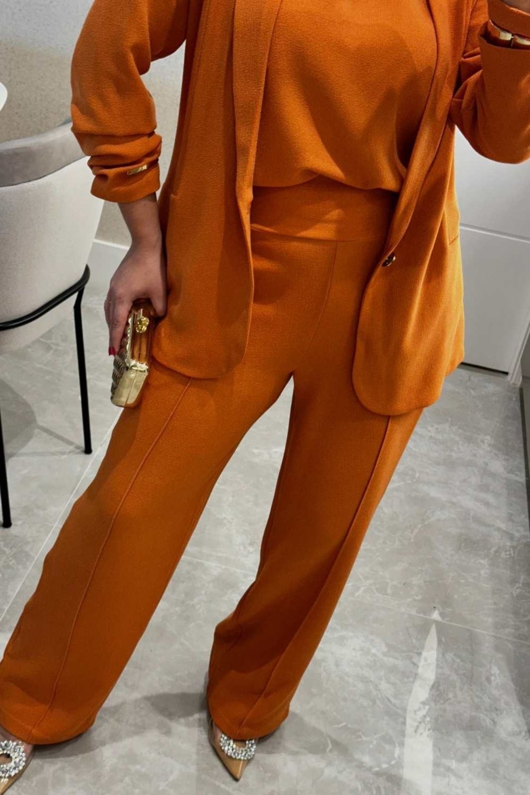 Imagem principal Calça Vanibele Wide Tangerina Vanibele laranja