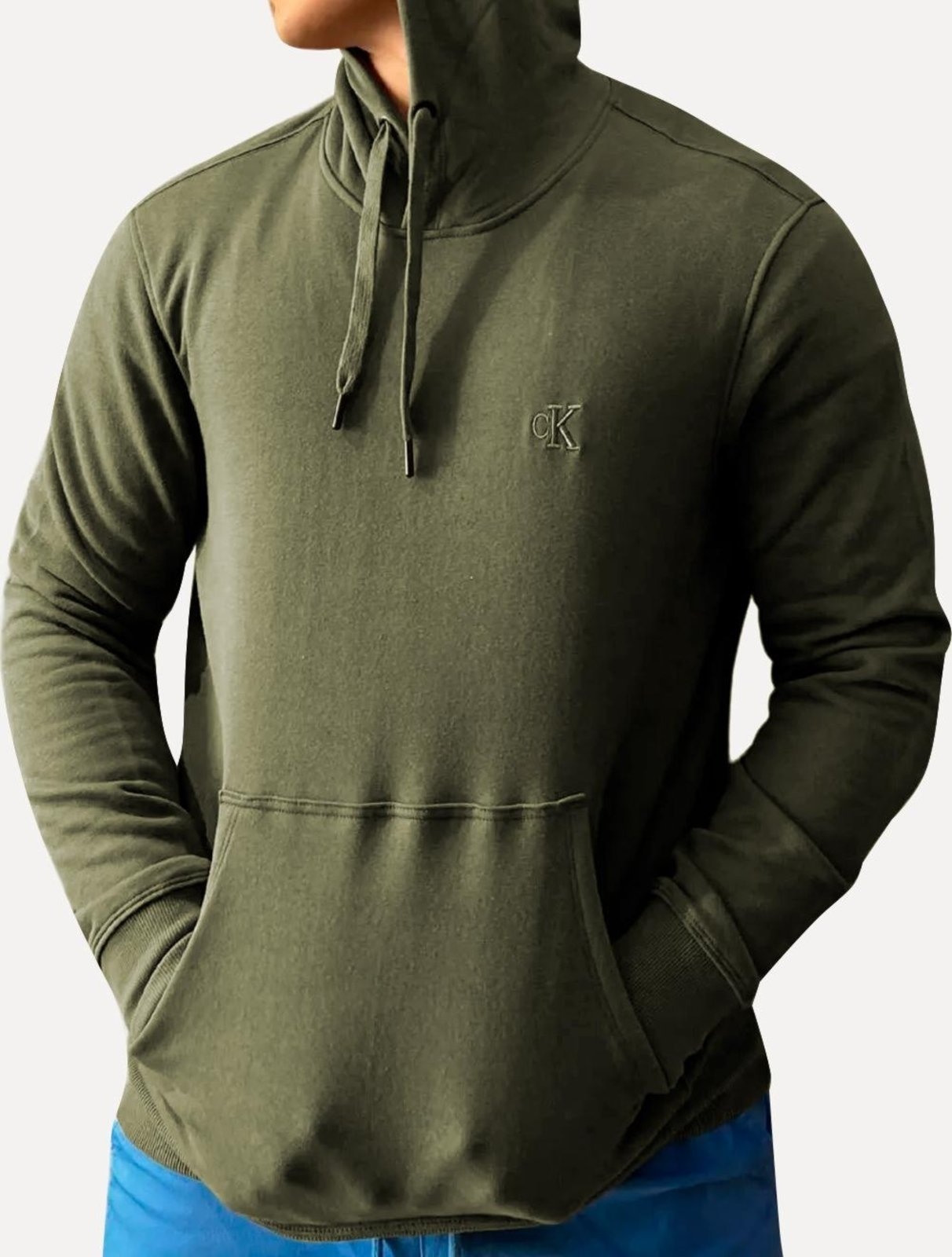 Imagem principal Moletom Calvin Klein Jeans Masculino Hoodie CK Bordado Militar Calvin Klein verde