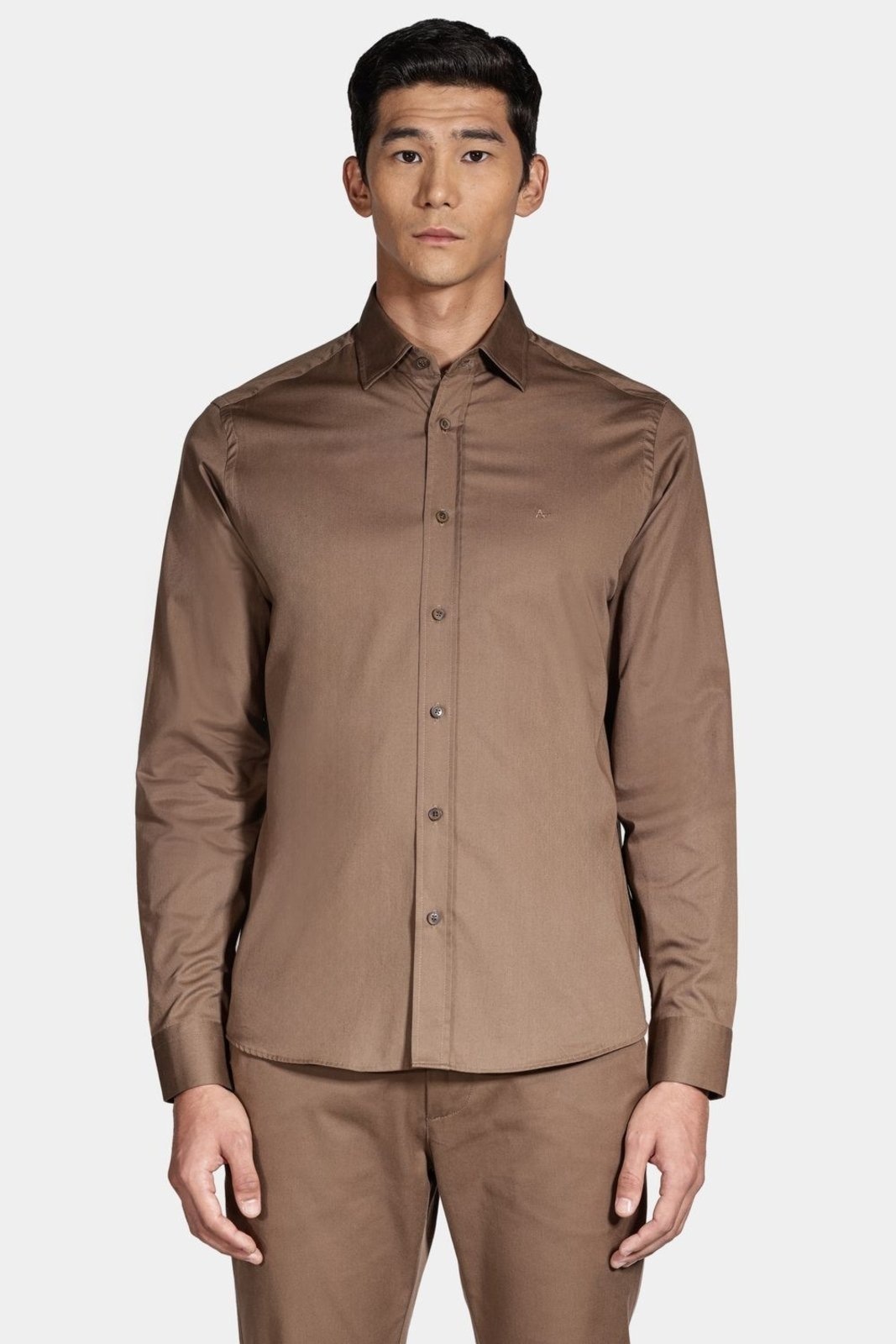 Imagem principal Camisa Aramis Manga Longa Regular Sarja de Empire Amendoa Aramis incolor