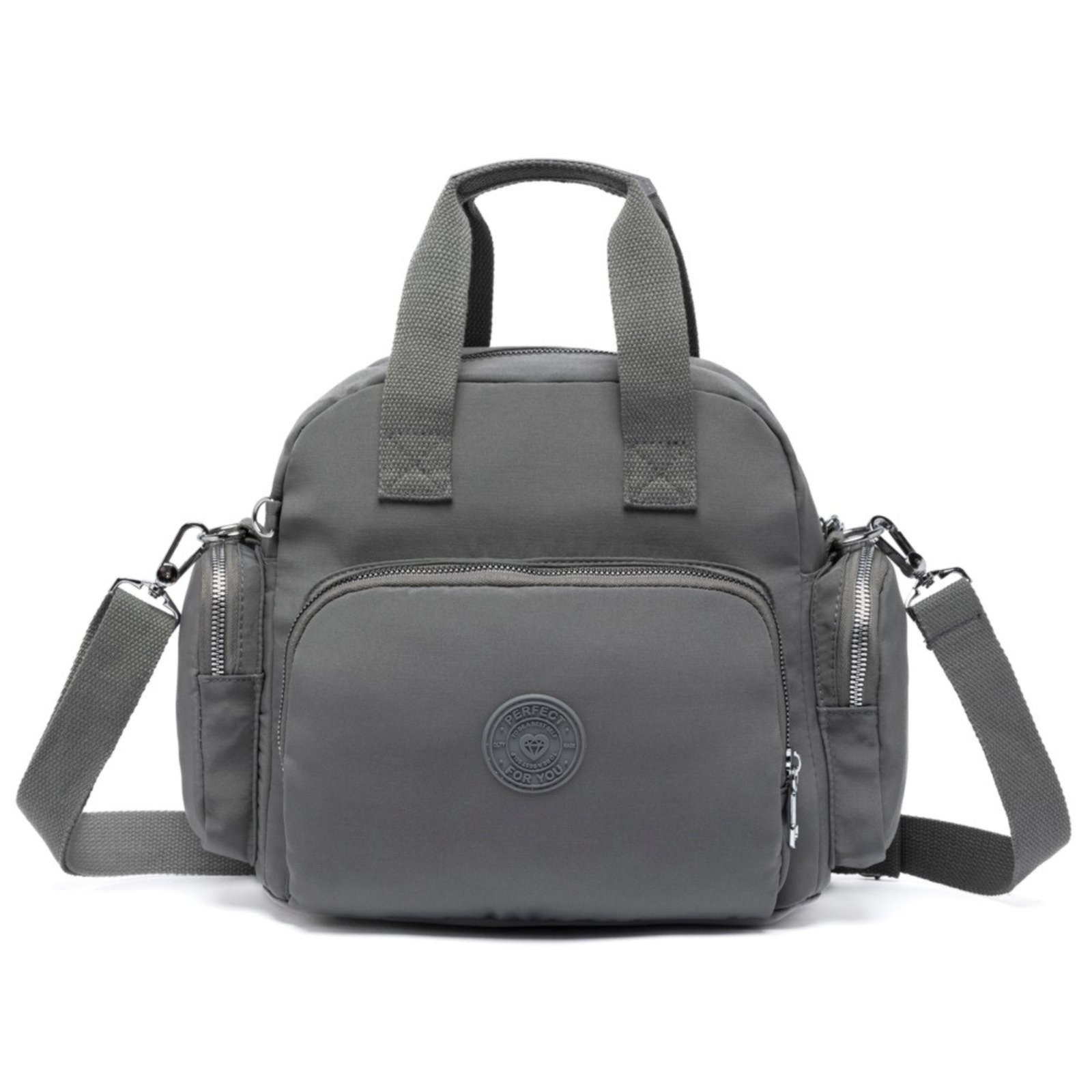 Imagem principal Bolsa Mini Mochila Feminina Usb Faculdade Trabalho Uso Diário Perfect For You cinza