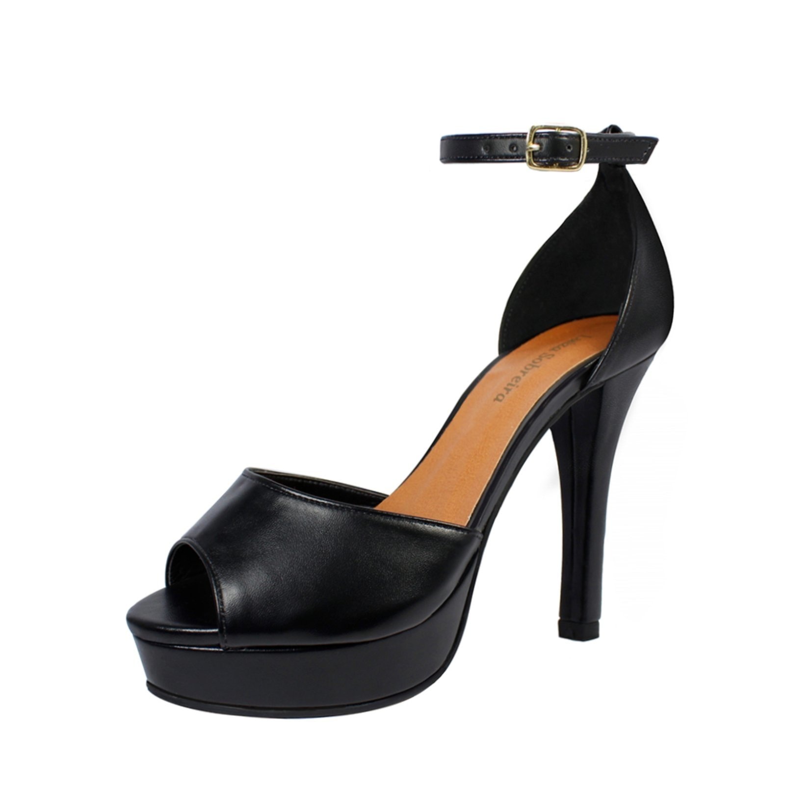 Imagem principal Meia Pata Salto Alto Fino Luiza Sobreira Preta Mod. 2188 Luiza Sobreira preto