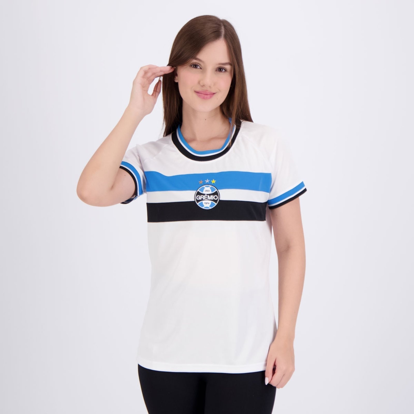 Imagem principal Camisa Grêmio Orion Feminina Branca Natural Cotton branco