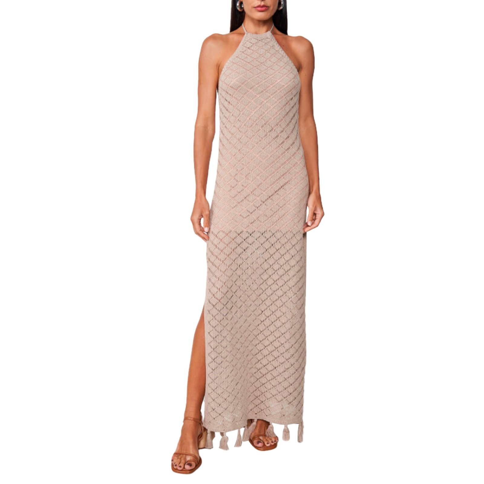 Imagem principal Vestido Colcci Tricô Slim Pr25 Bisquet Feminino Colcci bege