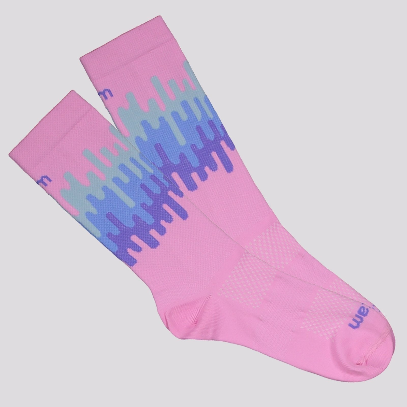 Imagem principal Meia Rikam Performance Cano Médio Elastico Feminina Rikam rosa