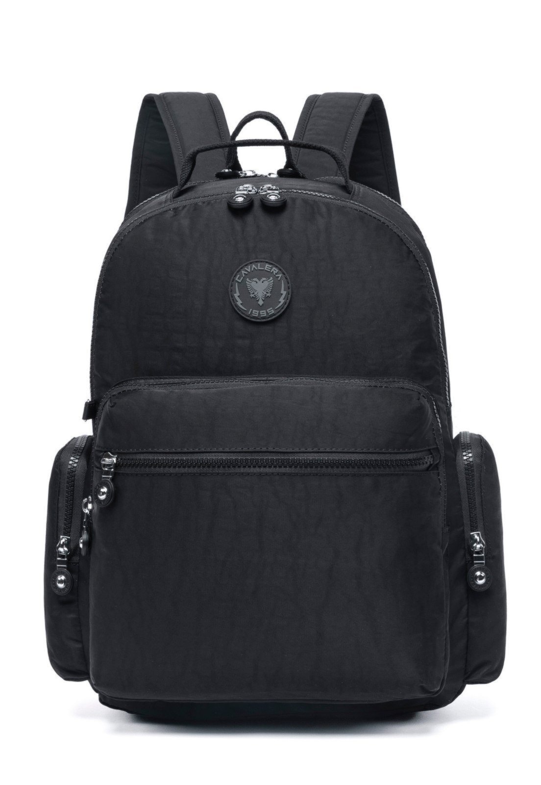 Imagem principal Mochila Bolsa Escolar Feminina Cavalera Espaçosa Trabalho Resistente Cavalera preto