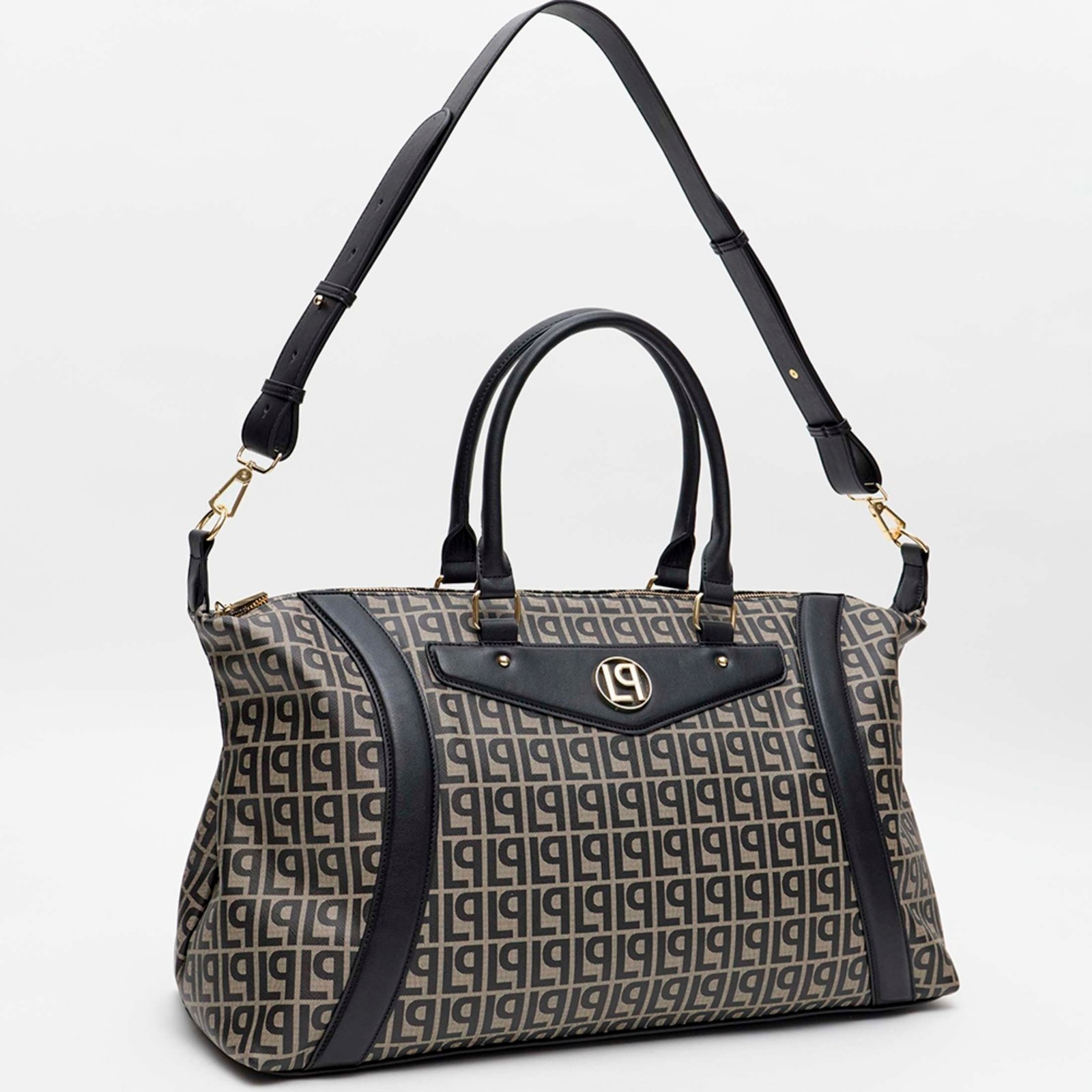 Imagem principal Mala Lança Perfume Monograma Enfeite Ou26 Feminino Lança Perfume preto