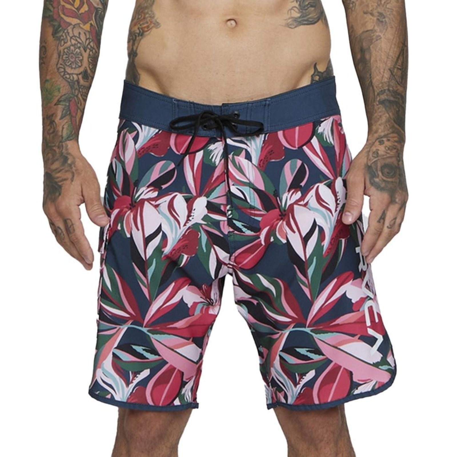 Imagem principal Bermuda RVCA Eastern Floral 18" SM25 Masculina Multi Cores" RVCA azul