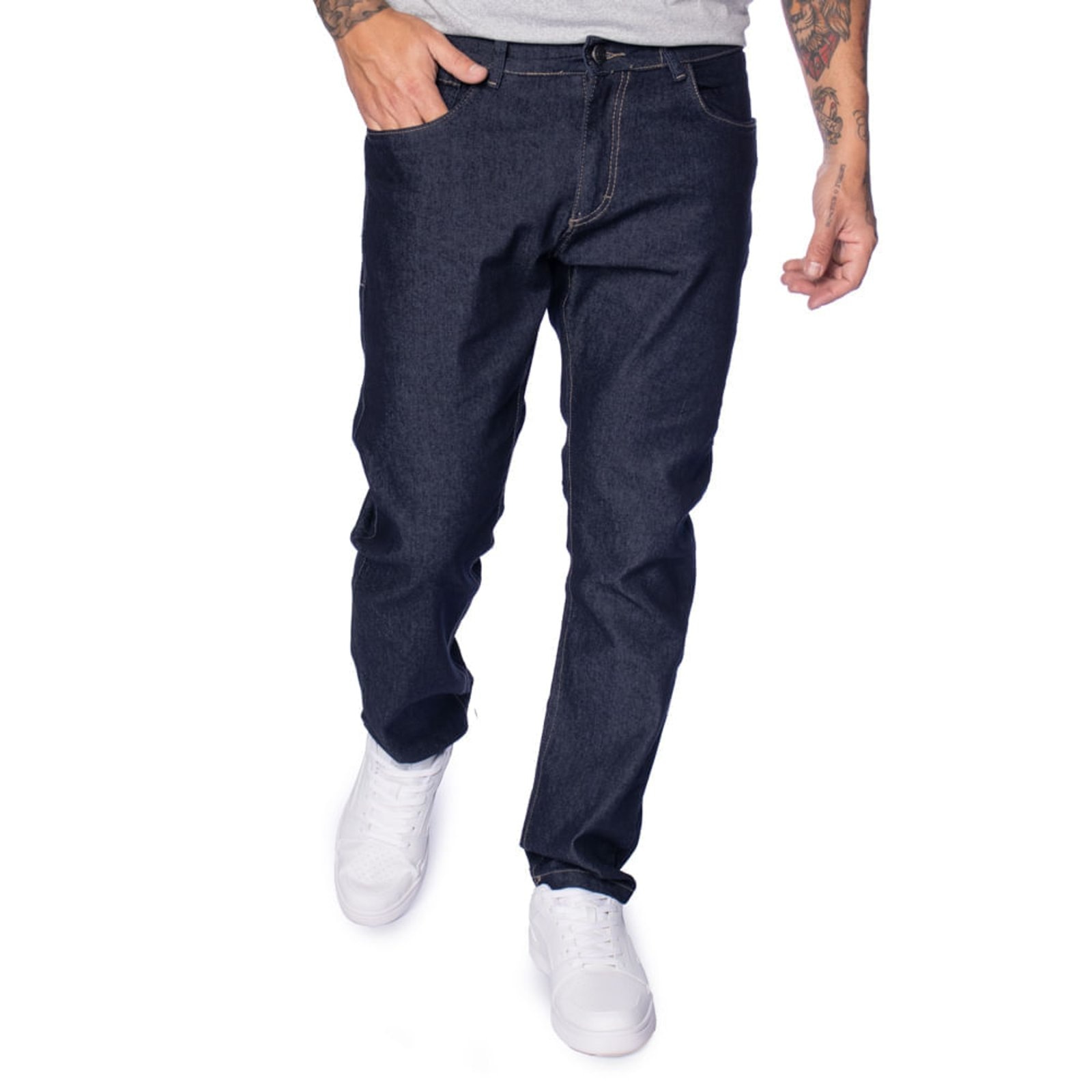 Imagem principal Calça Jeans Masculina Dixie Modelagem Reta Escuro Dixie azul