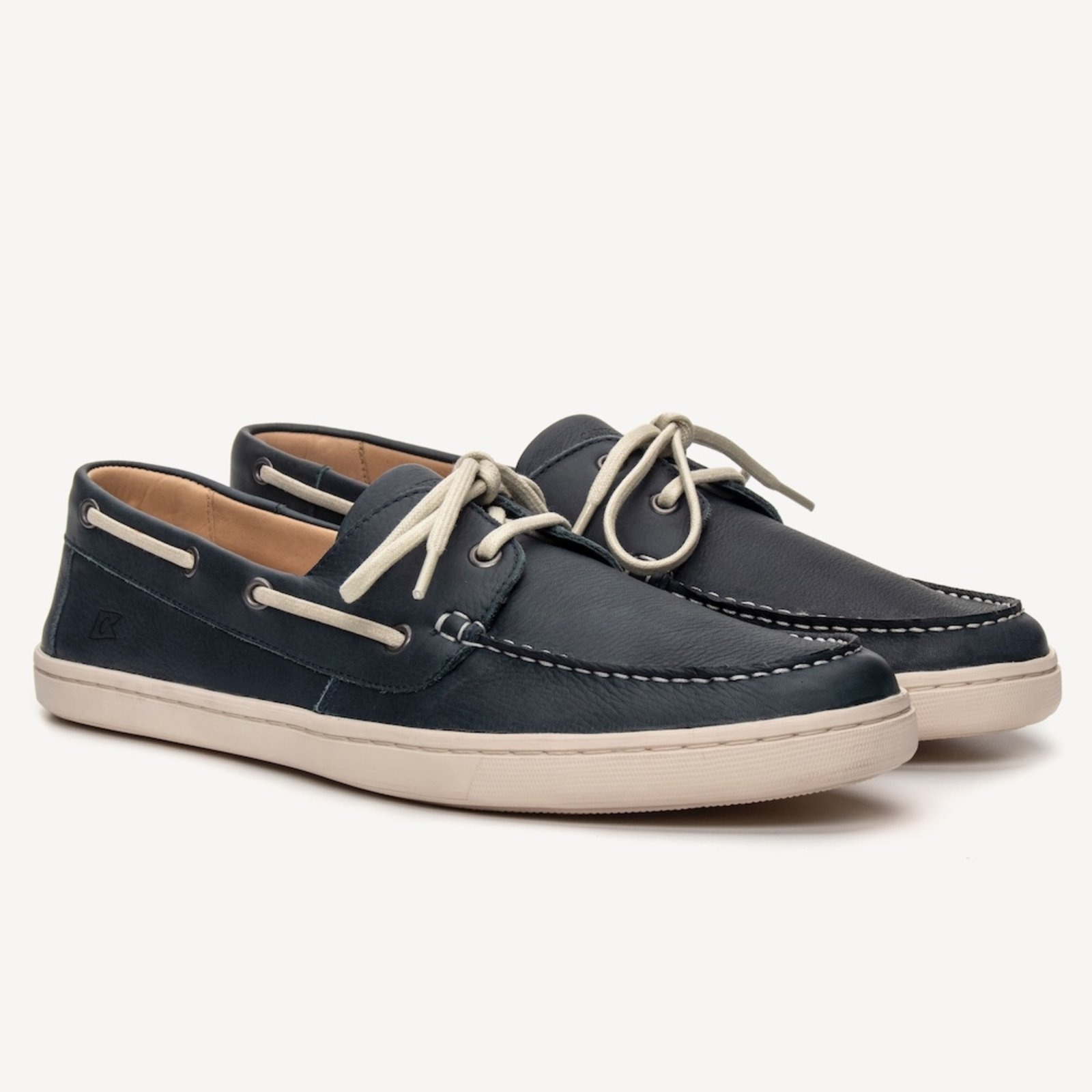 Imagem principal Dockside Masculino em Couro Tuna Navy Carteziano azul marinho navy