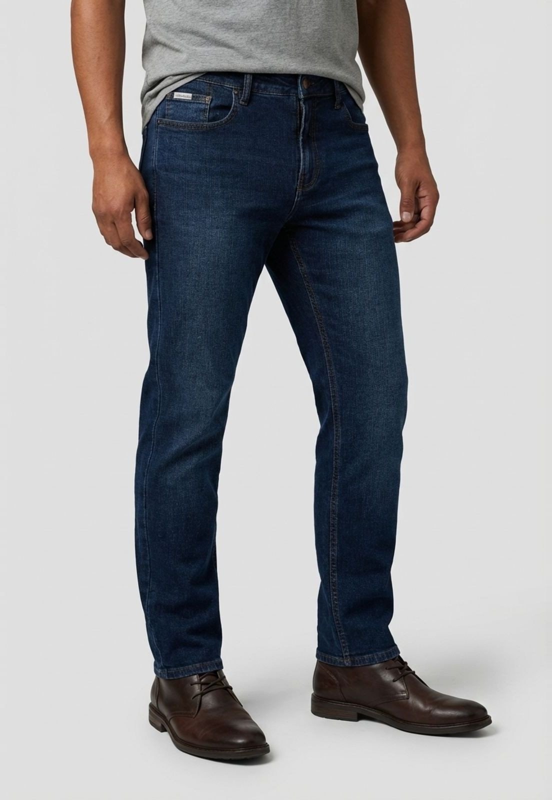 Imagem principal Calça Jeans Masculina Calvin Klein Jeans Slim 5 Pockets Azul-Marinho Calvin Klein Jeans azul marinho