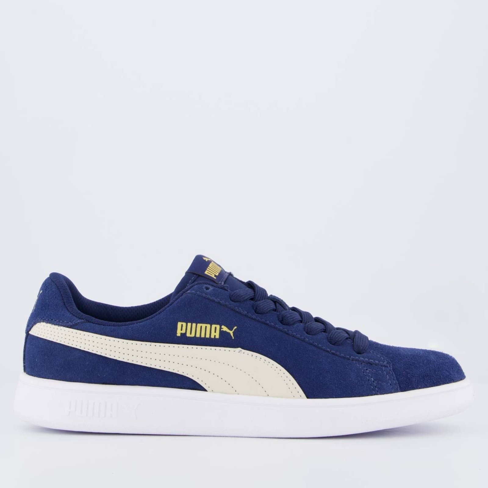 Imagem principal Tênis Puma Smash V3 BDP e Dourado Puma azul marinho