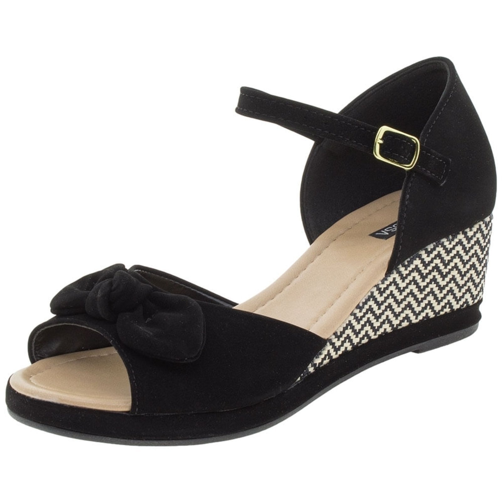 Imagem principal Sandália Feminina Villa Rosa Conforto Villa Rosa preto rosa