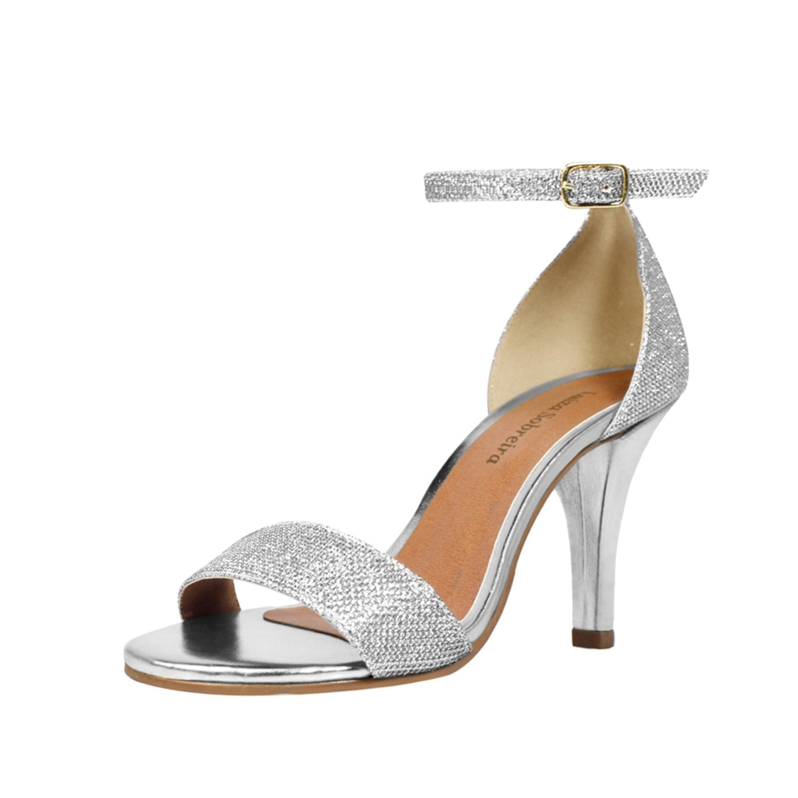 Imagem principal Sandália Salto Alto Fino Luiza Sobreira Glitter Mod. 2186 Luiza Sobreira prata