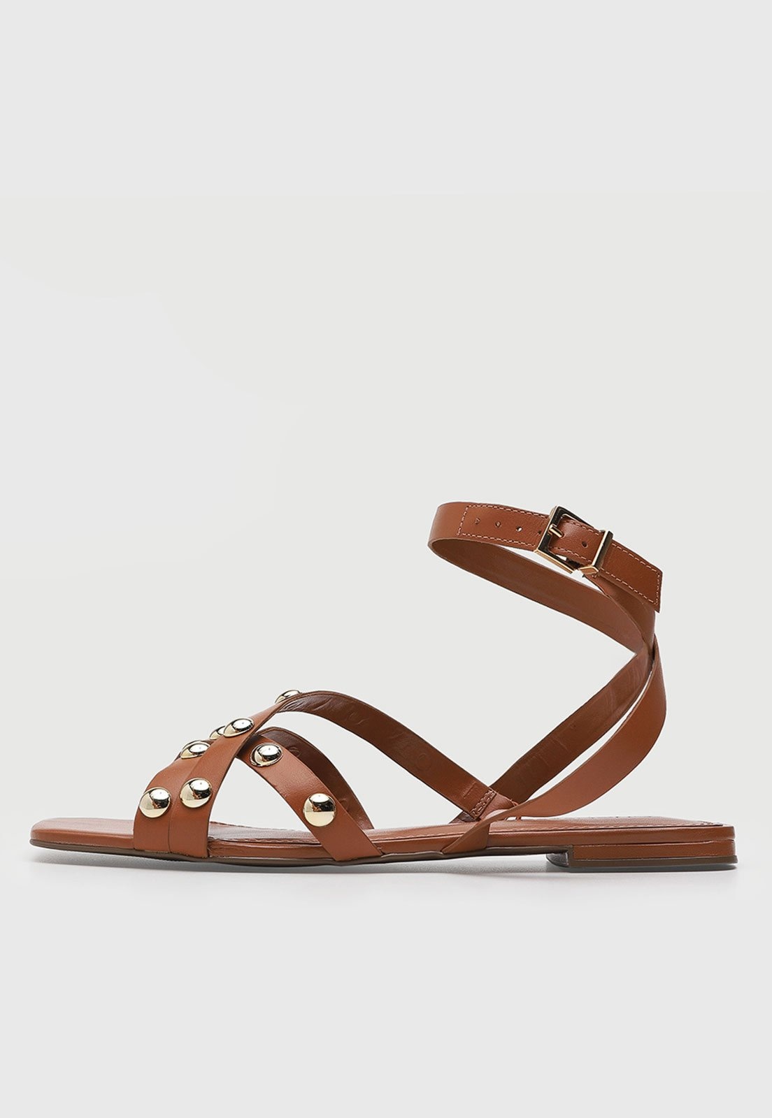 Imagem principal Rasteira Feminina Loucos e Santos Tiras Cruzadas Loucos e Santos marrom