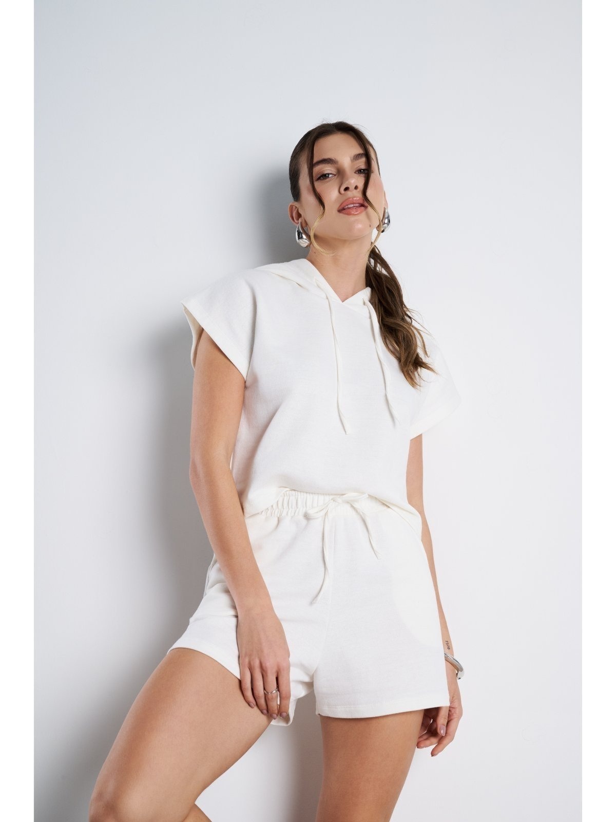 Imagem principal Conjunto Feminino Meujeans Essenza Moletinho Off White Meu Jeans off-white white