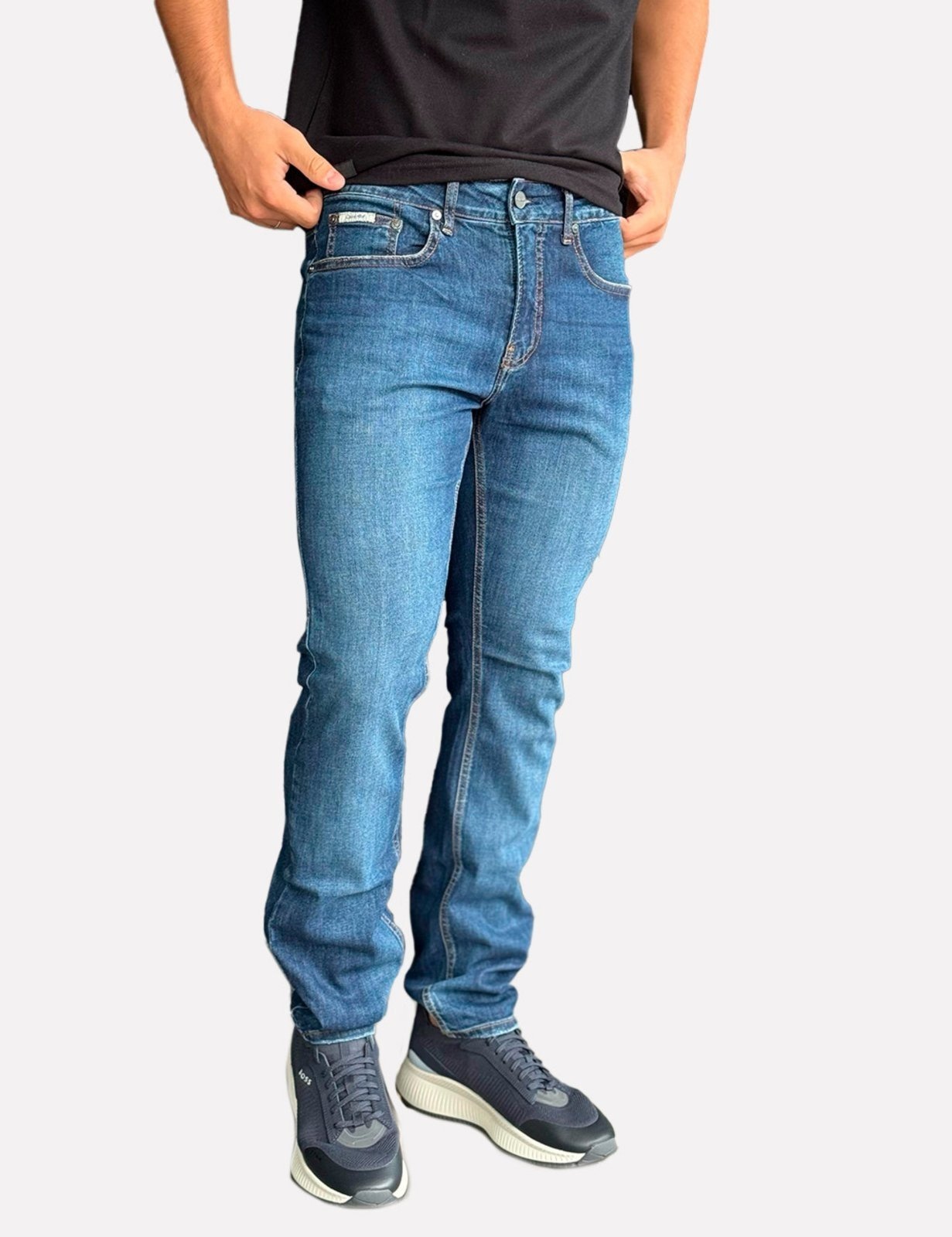 Imagem principal Calça Calvin Klein Masculina Jeans Skinny Escuro Calvin Klein azul