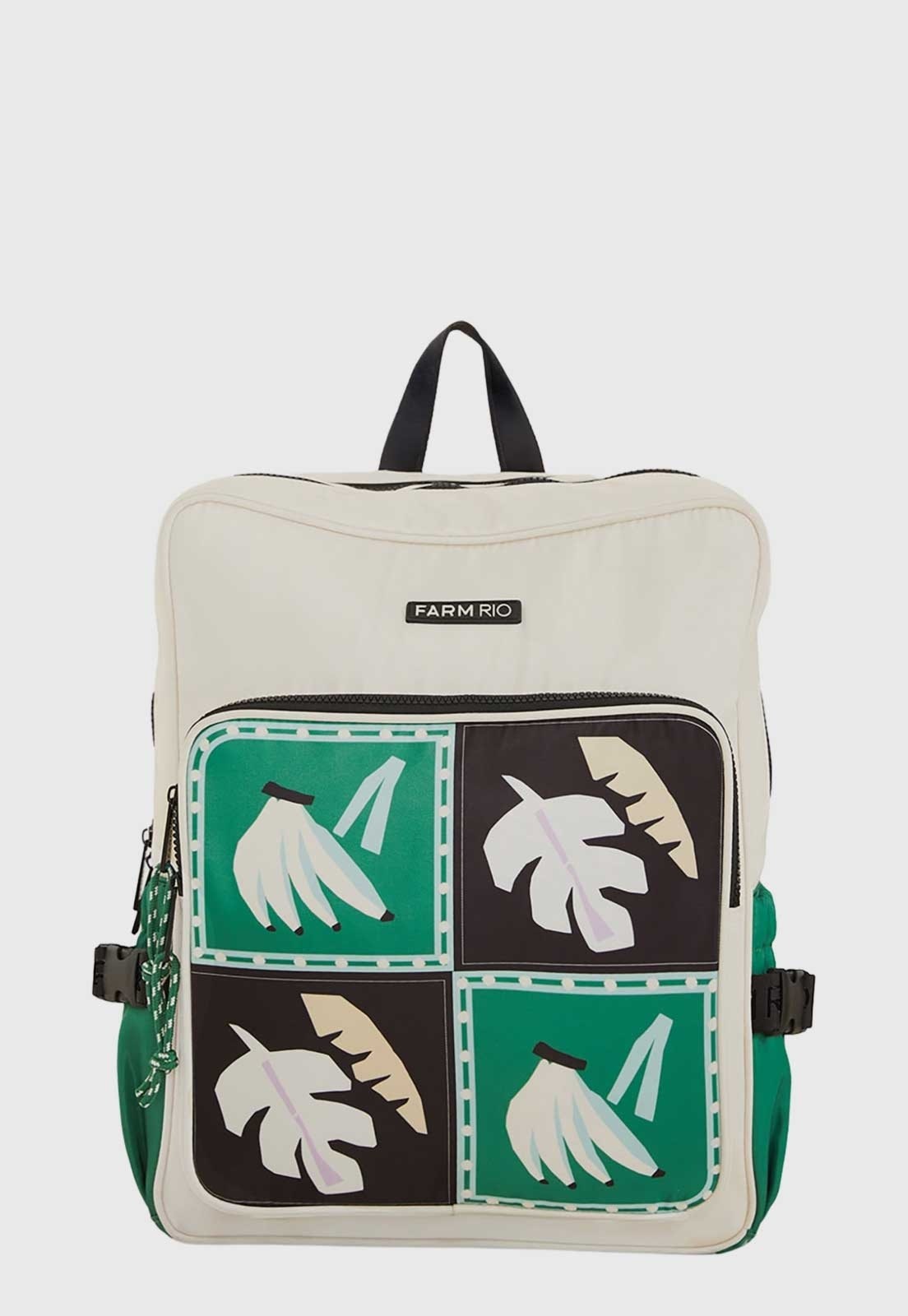 Imagem principal Mochila Feminina FARM Ginga Lenço Brasil Branca FARM branco