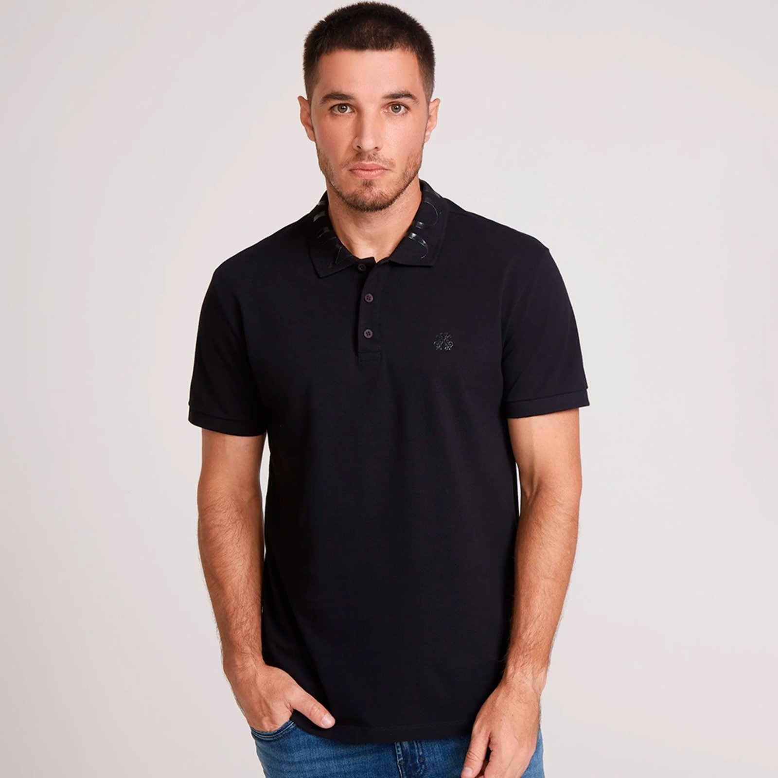 Imagem principal Camisa Polo John John Regular Isla In25 Masculino John John preto